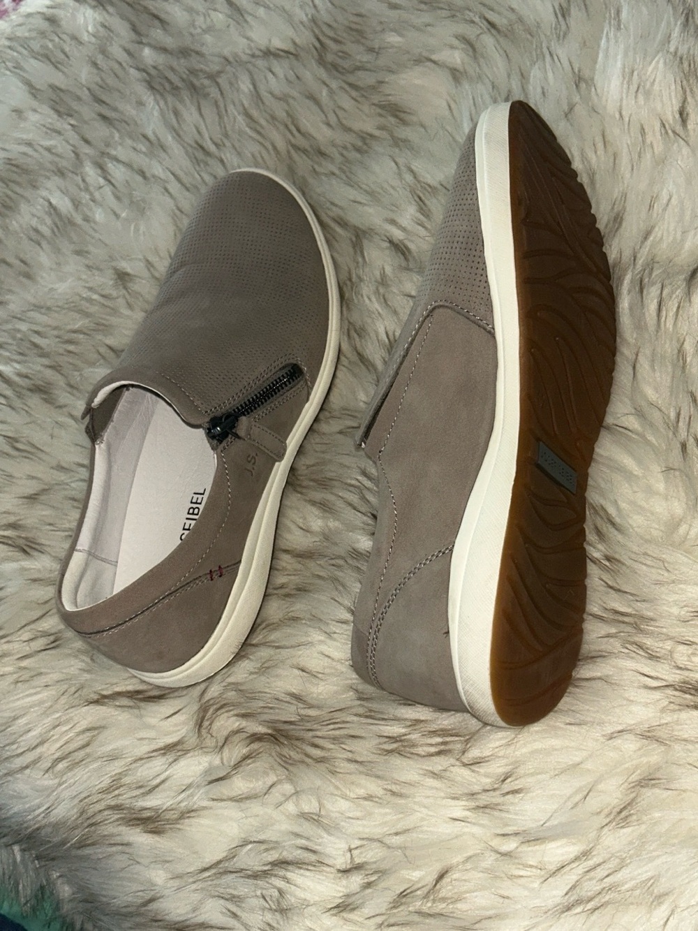 Josef Seibel  Slip-On Casual Sneakers - Taupe Barely Worn Indoors Only